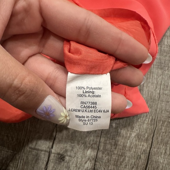 J.Crew Sleeveless Sheath Dress‎ Coral Pink Lined Back Zip Women's Size 4 - Picture 7 of 12